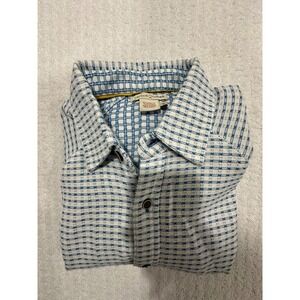 Carbon2Cobalt Small Blue Plaid Button Down Shirt